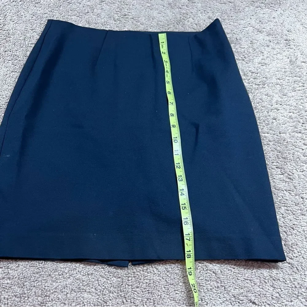 J. Jill Womens Ponte Pencil Skirt Black Size S Petite viscose Nylon Blend